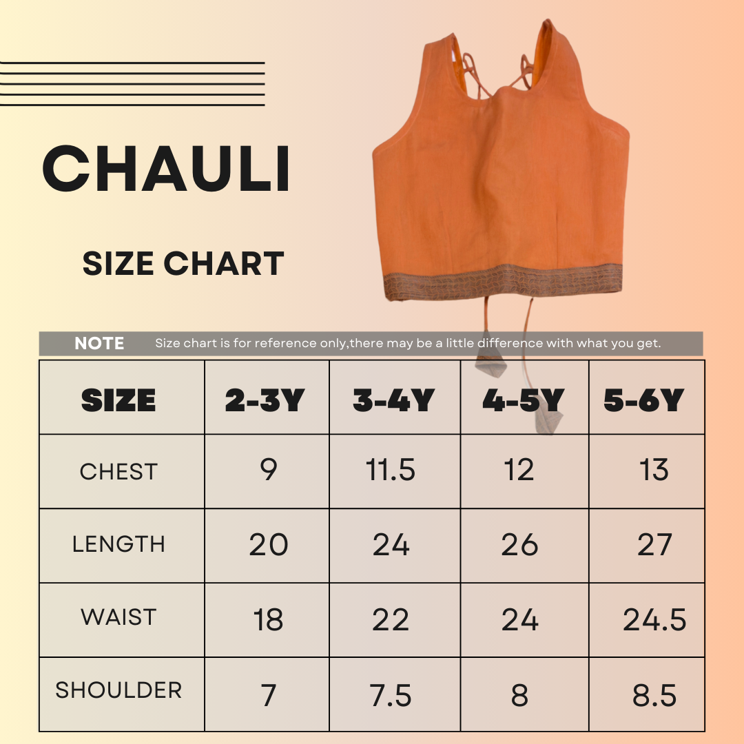 Orange Festive Kids Ghaghra Choli Set with Dupatta – Premium Gift Box Edition